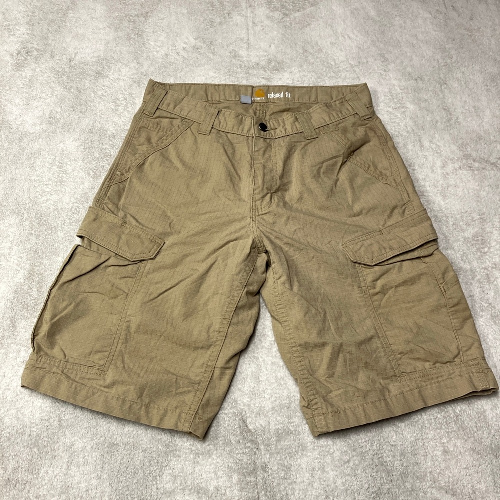Carhartt Force Broxton Cargo Short Relaxed Fit Ripstop Tan 103543-253 Mens 32